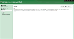 Desktop Screenshot of conociendomisexualidad.wikispaces.com