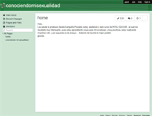 Tablet Screenshot of conociendomisexualidad.wikispaces.com