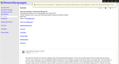 Desktop Screenshot of lifesandlanguages.wikispaces.com
