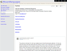 Tablet Screenshot of lifesandlanguages.wikispaces.com