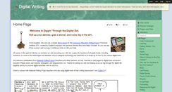 Desktop Screenshot of digwriting.wikispaces.com