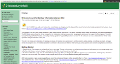 Desktop Screenshot of 21stcenturyinfolit.wikispaces.com
