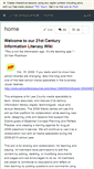 Mobile Screenshot of 21stcenturyinfolit.wikispaces.com