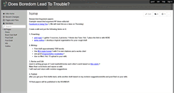 Desktop Screenshot of doesboredomleadtotrouble.wikispaces.com