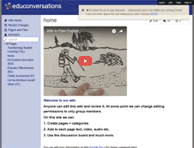 Tablet Screenshot of educonversations.wikispaces.com