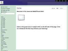 Tablet Screenshot of janesvillesmartboard.wikispaces.com