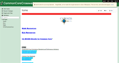 Desktop Screenshot of commoncorecrosswalk.wikispaces.com
