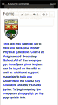 Mobile Screenshot of ksspe.wikispaces.com