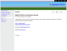 Tablet Screenshot of digitalportfolio.wikispaces.com