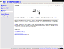 Tablet Screenshot of bcis-studentsupport.wikispaces.com