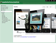 Tablet Screenshot of ipads4schcounselors.wikispaces.com