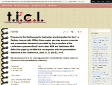Tablet Screenshot of 2010-ticl-conference.wikispaces.com