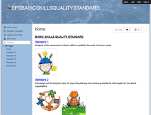 Tablet Screenshot of epsbasicskillsqualitystandard.wikispaces.com