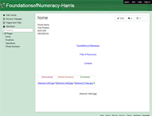Tablet Screenshot of foundationsofnumeracy-harris.wikispaces.com