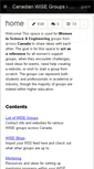 Mobile Screenshot of canadianwise.wikispaces.com