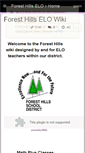 Mobile Screenshot of foresthillselowiki.wikispaces.com