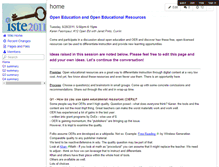Tablet Screenshot of iste2011oer.wikispaces.com