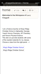 Mobile Screenshot of chappellscience.wikispaces.com