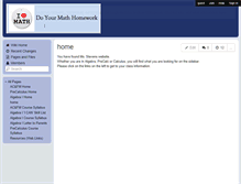 Tablet Screenshot of doyourmathhomework.wikispaces.com