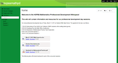 Desktop Screenshot of hcpssmathpd.wikispaces.com