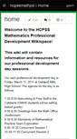 Mobile Screenshot of hcpssmathpd.wikispaces.com