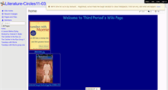 Desktop Screenshot of literature-circles11-03.wikispaces.com