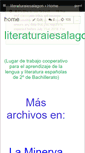 Mobile Screenshot of literaturaiesalagon.wikispaces.com