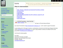 Tablet Screenshot of ipadsforadministrators.wikispaces.com