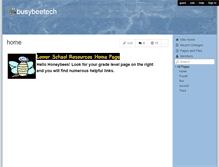 Tablet Screenshot of busybeetech.wikispaces.com