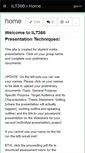 Mobile Screenshot of ilt366.wikispaces.com