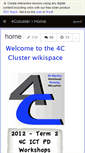 Mobile Screenshot of 4ccluster.wikispaces.com