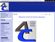 Tablet Screenshot of 4ccluster.wikispaces.com