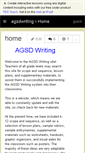 Mobile Screenshot of agsdwriting.wikispaces.com
