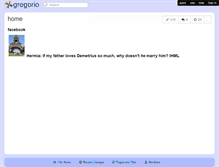 Tablet Screenshot of gregorio.wikispaces.com