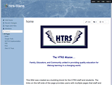 Tablet Screenshot of htrs-titans.wikispaces.com