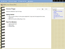 Tablet Screenshot of emeteamfive.wikispaces.com