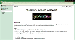 Desktop Screenshot of lightwebquest.wikispaces.com