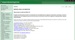 Desktop Screenshot of espanolparanegocios.wikispaces.com