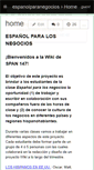 Mobile Screenshot of espanolparanegocios.wikispaces.com