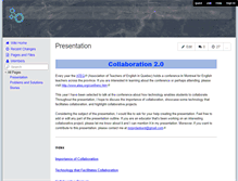 Tablet Screenshot of collaboration-in-education.wikispaces.com