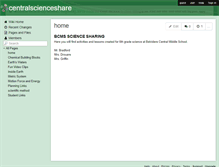 Tablet Screenshot of centralscienceshare.wikispaces.com