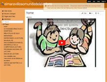 Tablet Screenshot of elmaravillosomundodelalectura.wikispaces.com