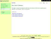 Tablet Screenshot of cohort-8.wikispaces.com