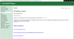 Desktop Screenshot of 2010smtpsec3.wikispaces.com