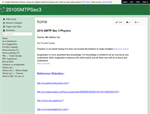 Tablet Screenshot of 2010smtpsec3.wikispaces.com