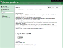 Tablet Screenshot of discursoysociedad.wikispaces.com