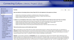 Desktop Screenshot of connectingcultures2010.wikispaces.com