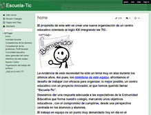 Tablet Screenshot of escuela-tic.wikispaces.com