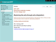 Tablet Screenshot of colemanart.wikispaces.com