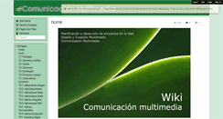 Desktop Screenshot of comunicacionmultimedia.wikispaces.com